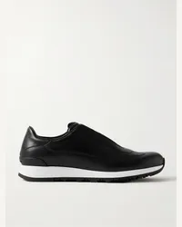 John Lobb Sneakers slip-on in pelle Lift Nero