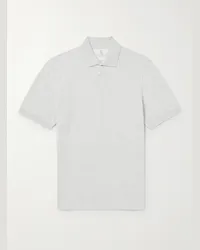 Brunello Cucinelli Polo slim-fit in cotone Grigio