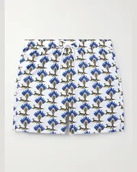 Anderson & Sheppard Shorts da mare medi a gamba dritta stampati Bianco