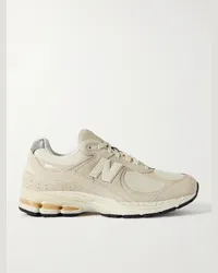 New Balance Sneakers in mesh e camoscio con finiture in pelle 2002R Neutri