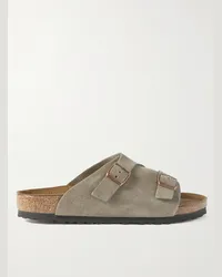 Birkenstock Sandali in camoscio Zürich Marrone