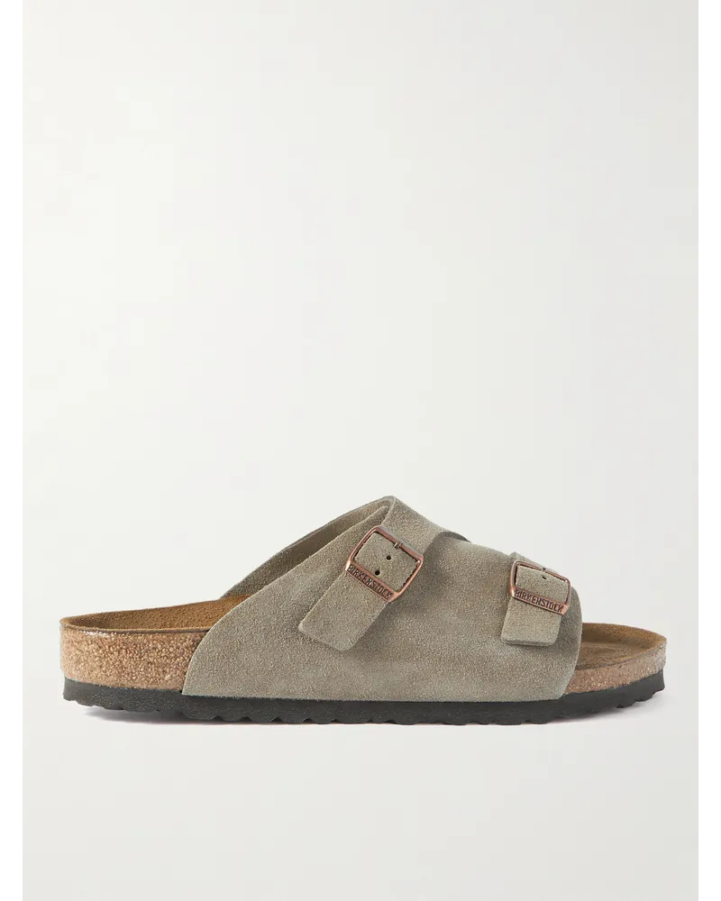 Birkenstock Sandali in camoscio Zürich Marrone