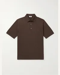 De Petrillo Polo in cotone Marrone