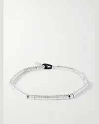 Mikia Bracciale in cordoncino e argento con ematite Argento