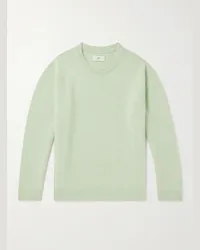 SSAM Pullover in cashmere spazzolato Verde