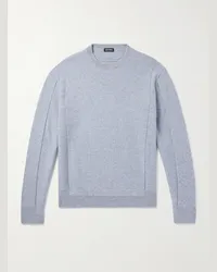 Ermenegildo Zegna Pullover misto lana e cashmere Blu