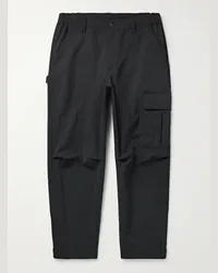 Snow Peak Pantaloni cargo a gamba affusolata in shell tecnico Takibi Nero