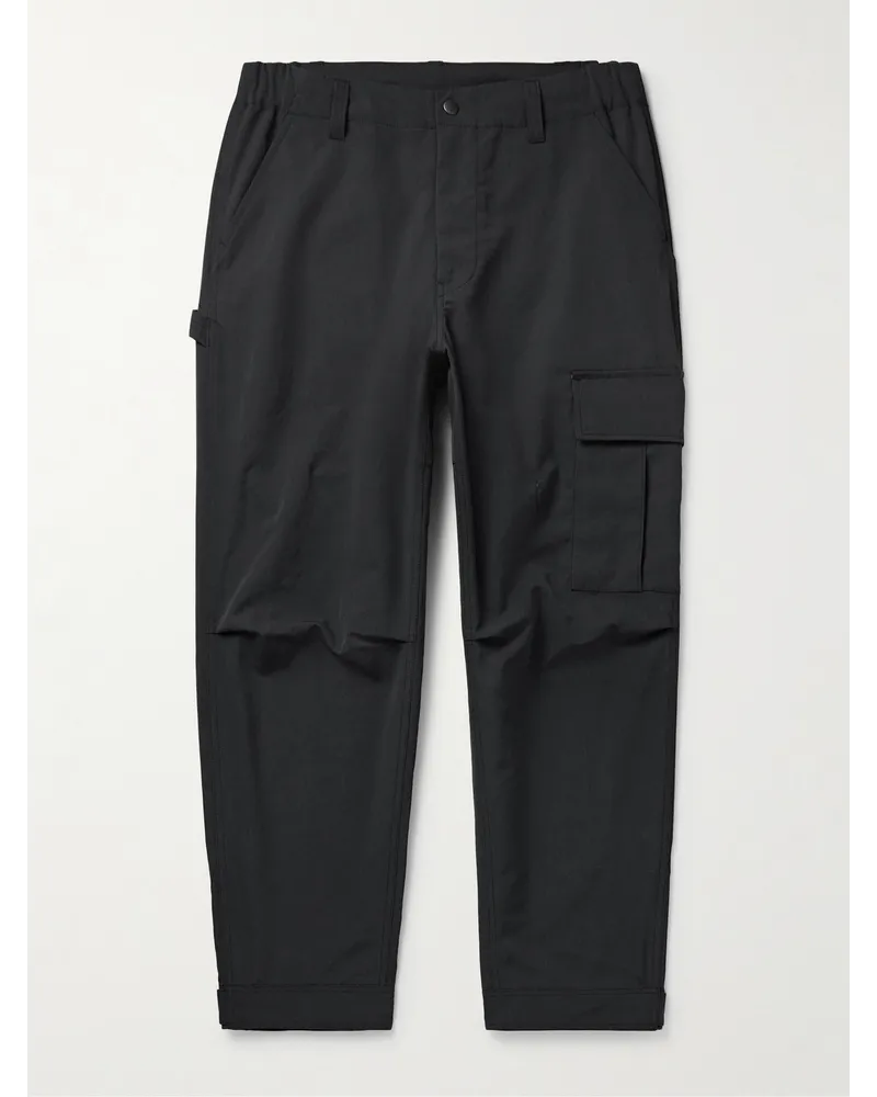 Snow Peak Pantaloni cargo a gamba affusolata in shell tecnico Takibi Nero