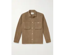 Overshirt in velluto a coste di cotone Patch