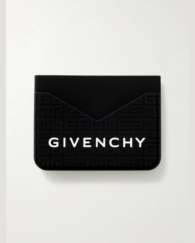 Givenchy Portacarte in gomma con logo impresso Nero