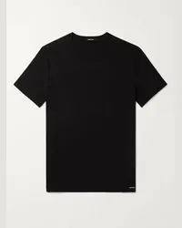 Tom Ford T-shirt slim-fit in jersey di cotone stretch Nero