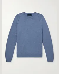 Thom Sweeney Pullover in cotone Blu