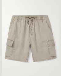 Vilebrequin Shorts cargo a gamba dritta in lino con coulisse Baie Verde