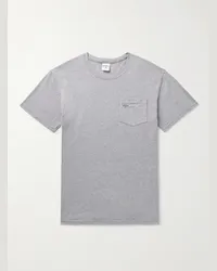 Noah NYC T-shirt in jersey di misto cotone con logo Core Grigio