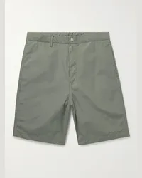 Snow Peak Shorts a gamba dritta in misto cotone e nylon Light Mountain Verde