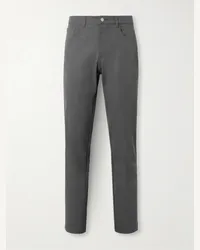 Peter Millar Pantaloni da golf a gamba dritta in twill tecnico eb66 Grigio