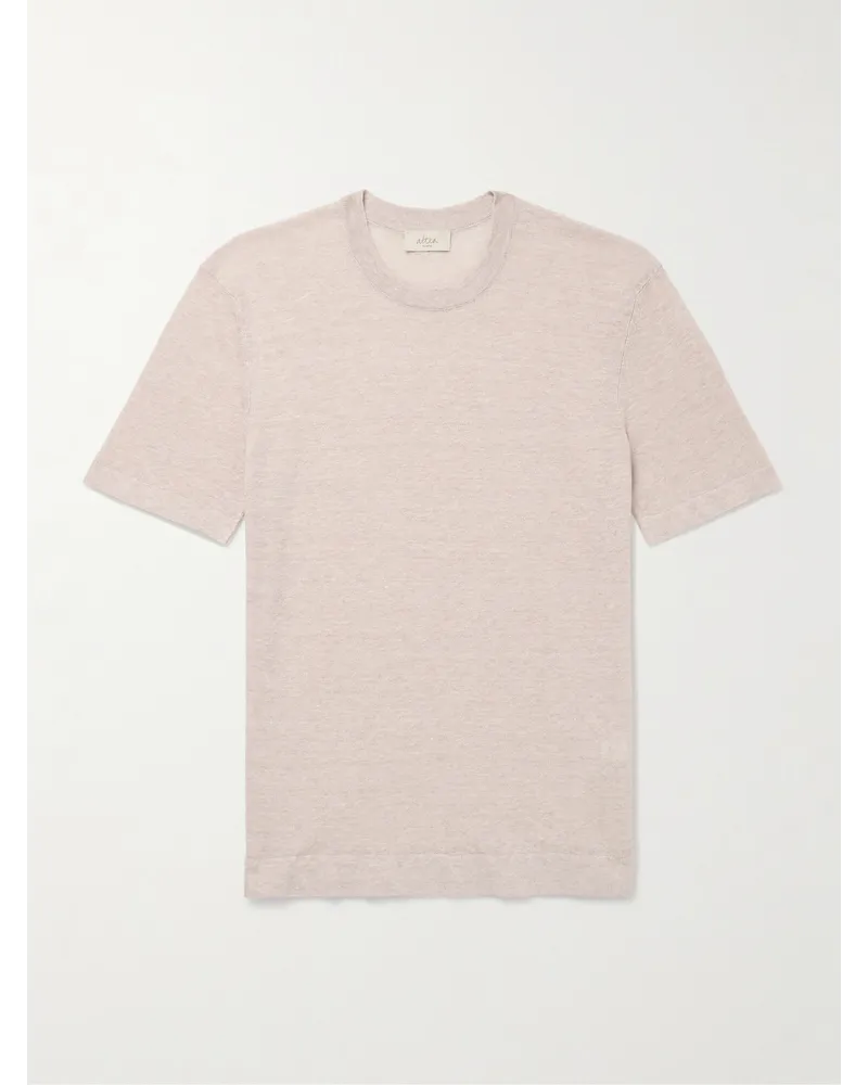 Altea T-shirt in jersey di misto lino e cotone Rosa