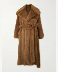 Simone Rocha Cappotto in peluche con cintura Marrone