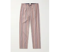 Pantaloni da pigiama in cotone a righe