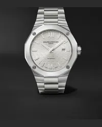 Baume & Mercier Orologio automatico 42 mm in acciaio inossidabile Riviera, N. rif. M0A10622 Argento