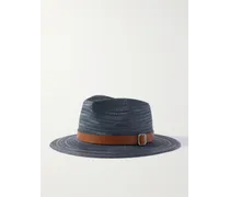 Cappello Panama in paglia con finiture in pelle Avea