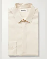 Saint Laurent Camicia in twill Neutri