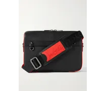 Ruisbuddy Rubber-Trimmed Full-Grain Leather Messenger Bag