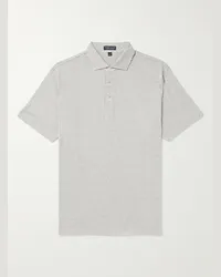 Peter Millar Polo in misto cotone e modal stretch Excursionist Grigio