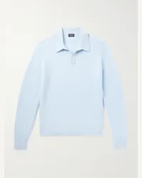 Ermenegildo Zegna Polo in cashmere Oasi Blu