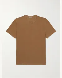 James Perse T-shirt in jersey di cotone Marrone