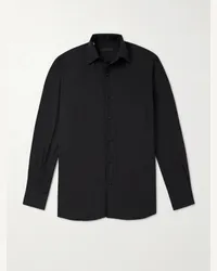 SAMAN AMEL Camicia in seta Nero