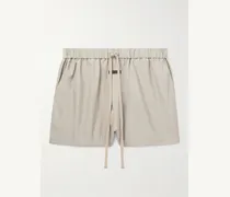 Shorts a gamba dritta in twill con coulisse Eternal