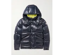 Coutard Quilted Glossed-Shell Hooded Down Jacket