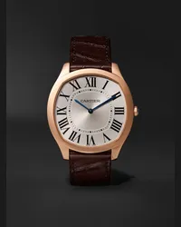 Cartier Orologio a carica manuale in oro rosa 18 carati con cinturino in alligatore Drive de , N. rif. CRWGNM0006 Argento