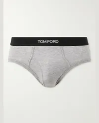 Tom Ford Slip in misto modal e cotone stretch Grigio