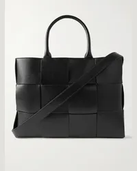 Bottega Veneta Tote bag in pelle con motivo Intrecciato Small Arco Nero