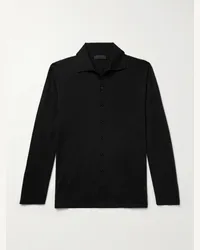 SAMAN AMEL Camicia in misto seta e cashmere Carlo Nero