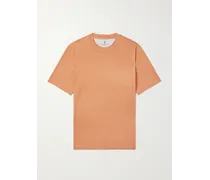 T-shirt in jersey di misto lino e cotone