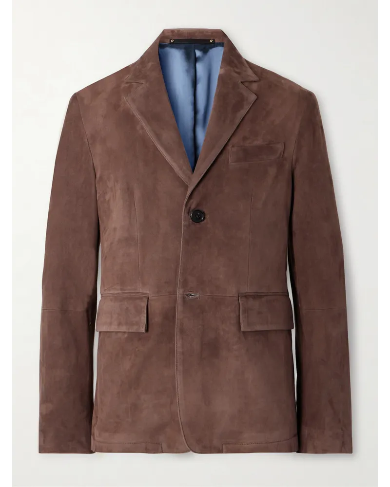 Paul Smith Blazer in camoscio Marrone