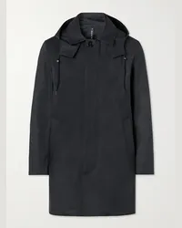 MACKINTOSH Trench con cappuccio in cotone doppiato Cambridge Nero