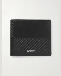 Loewe Portafoglio in pelle goffrata con logo Nero