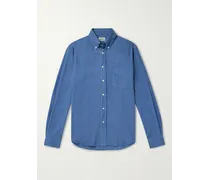 Camicia in twill di misto lyocell TENCEL™, cotone e lino con collo button-down Pitt Pat