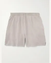 John Elliott + Co Shorts a gamba larga in jersey di cotone con coulisse Skeptic Neutri