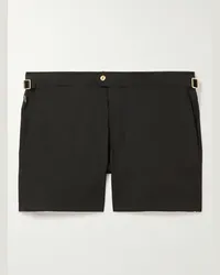 Tom Ford Shorts da mare slim-fit corti Nero