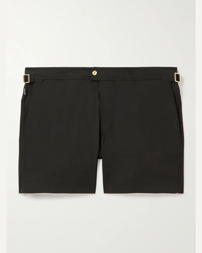 Tom Ford Shorts da mare slim-fit corti Nero