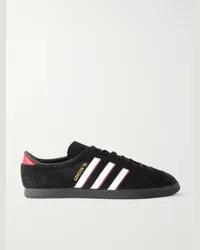 adidas Sneakers in camoscio con finiture in pelle London 96 Nero