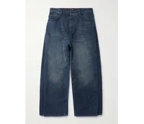 Balenciaga Jeans a gamba larga a strati Blu