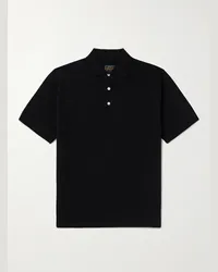 Beams Plus Polo in cotone Nero