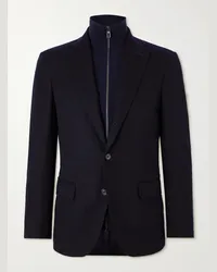 Loro Piana Blazer in misto cashmere con trattamento Storm System® Rivoli Blu