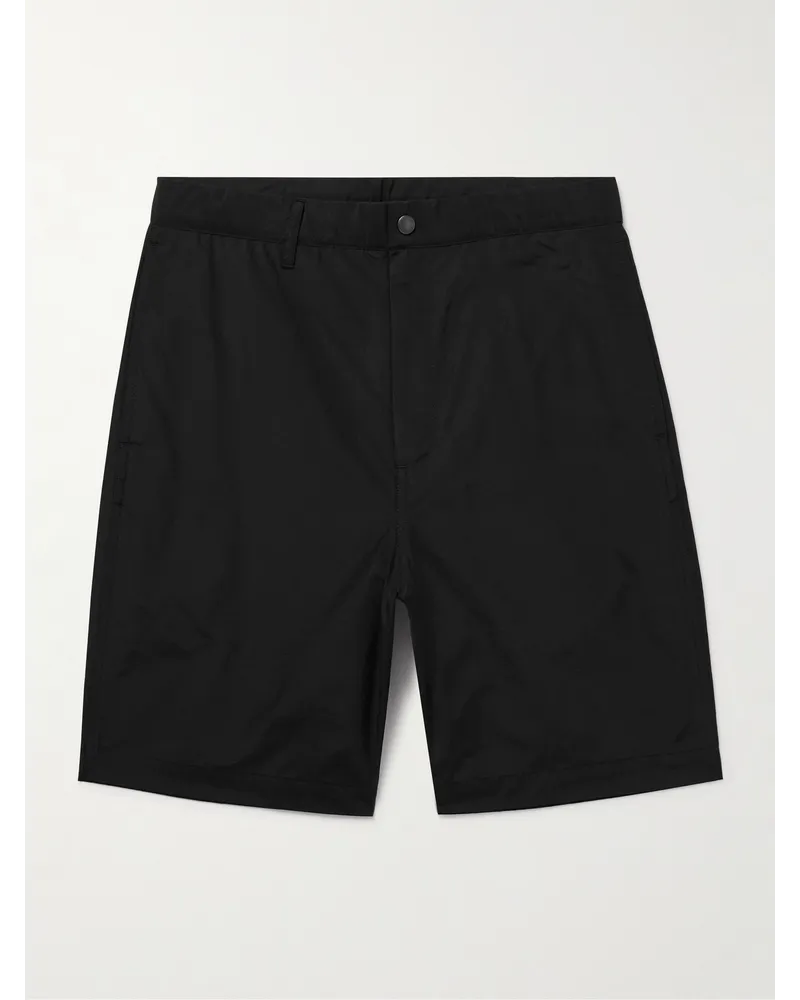 Snow Peak Shorts a gamba dritta in misto cotone e nylon Light Mountain Nero